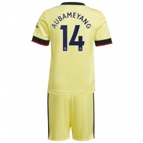 Arsenal Pierre-Emerick Aubameyang 14 Bambino Maglia Trasferta 2021/2022 Manica Corta (+ Pantaloncini)